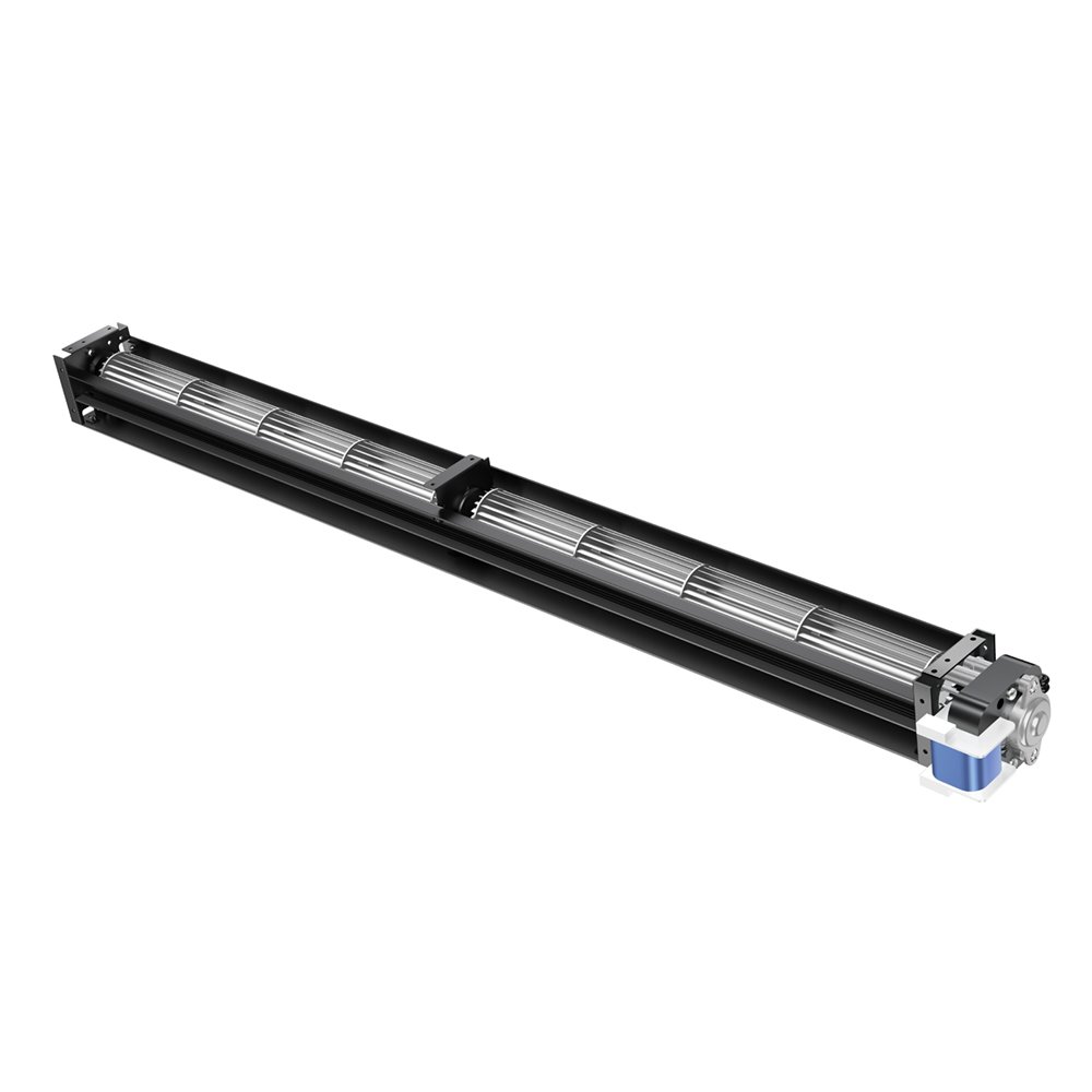 LWCA 50mm 220V/110V Tangential Fan Bearing Roller Rubber Cross Flow Blower Fan Metal for air Curtain, Heating, Cooling