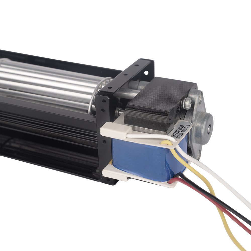 LWCA 50mm 220V/110V Tangential Fan Bearing Roller Rubber Cross Flow Blower Fan Metal for air Curtain, Heating, Cooling