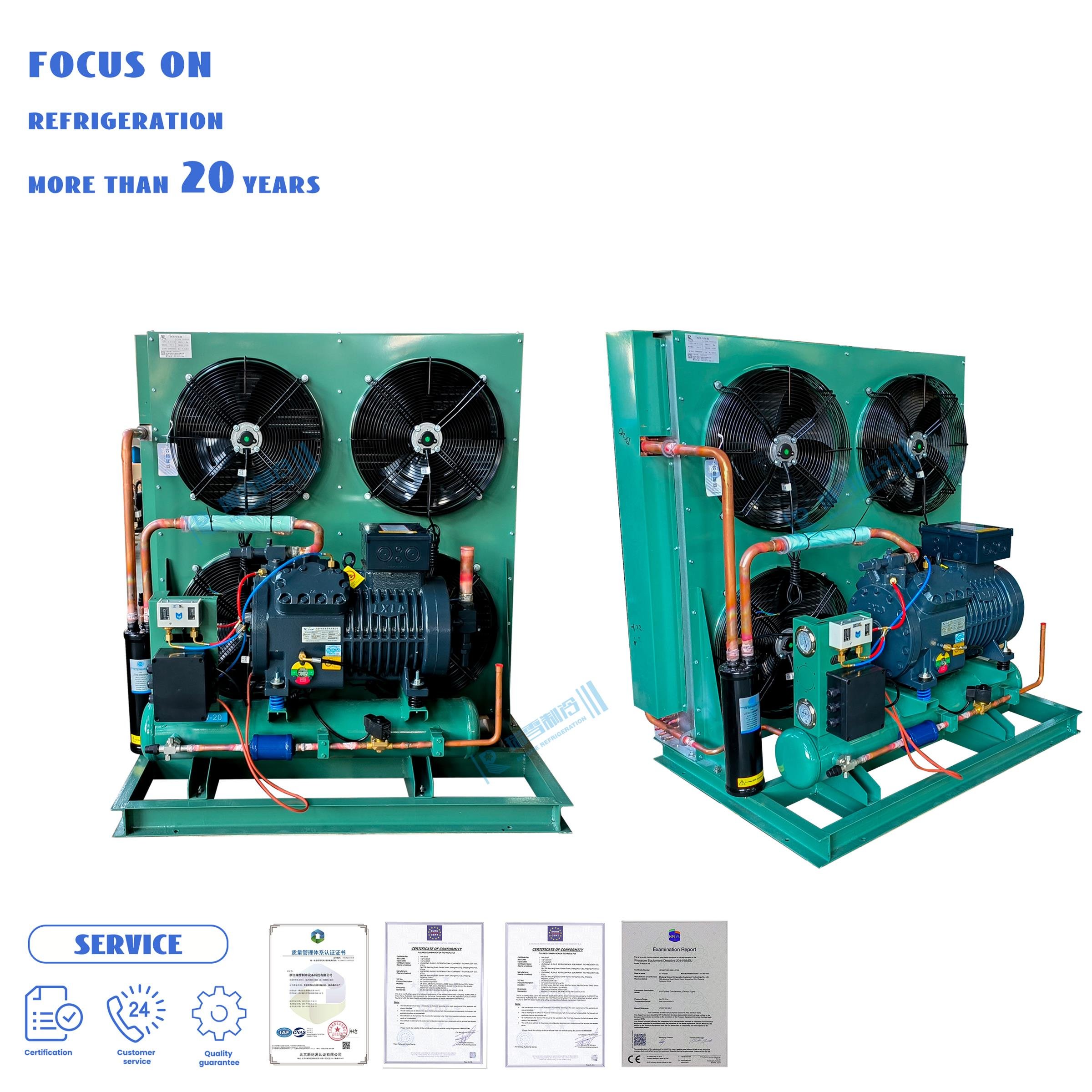 RUIXUE Cold Storage Room Condensing Units Air Condenser Units Cooler for Sale