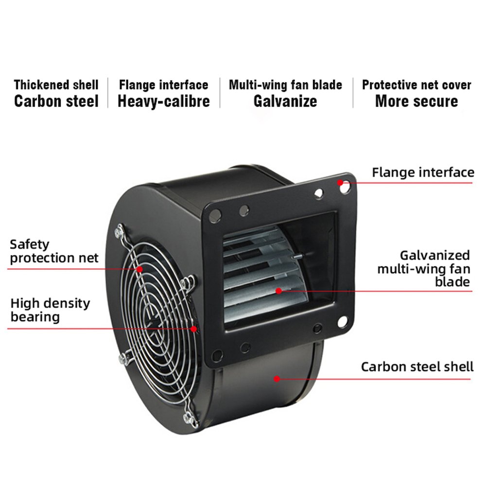 AC/DC/EC 2200 Rpm Centrifugal Blower Air Fan Small Low Noise Industrial Centrifugal Blower