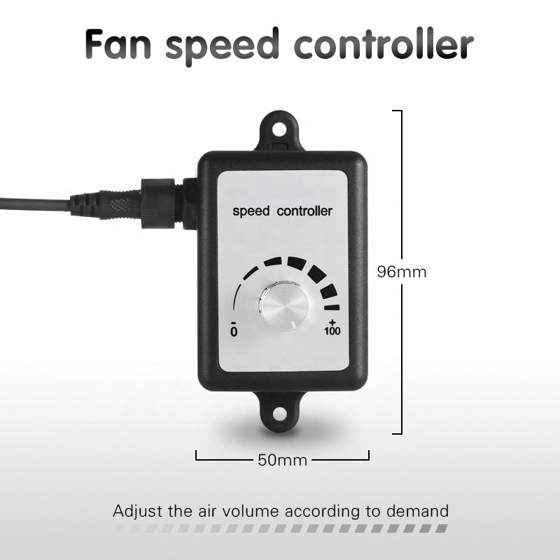 Hon&Guan Fan Factory Mixed-flow Duct Fan with Speed Controller Silent Ventilation Extractor HAVC