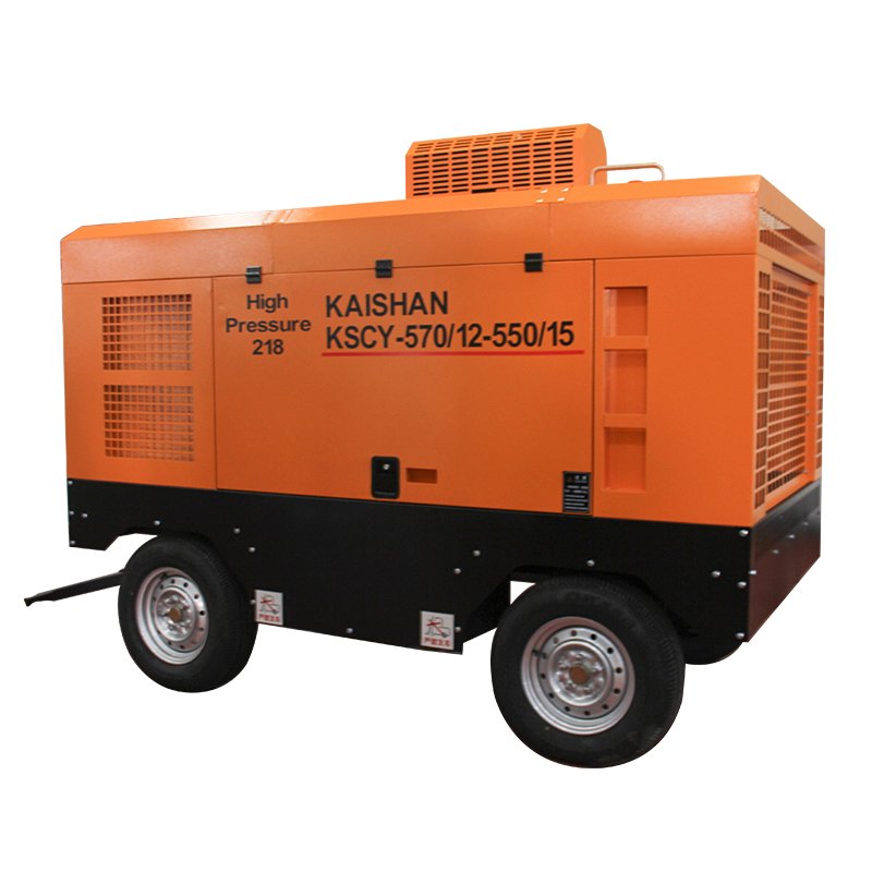 Kaishan High Pressure Portable diesel Screw air Compressor for Mining KSCY-570/12-550/15