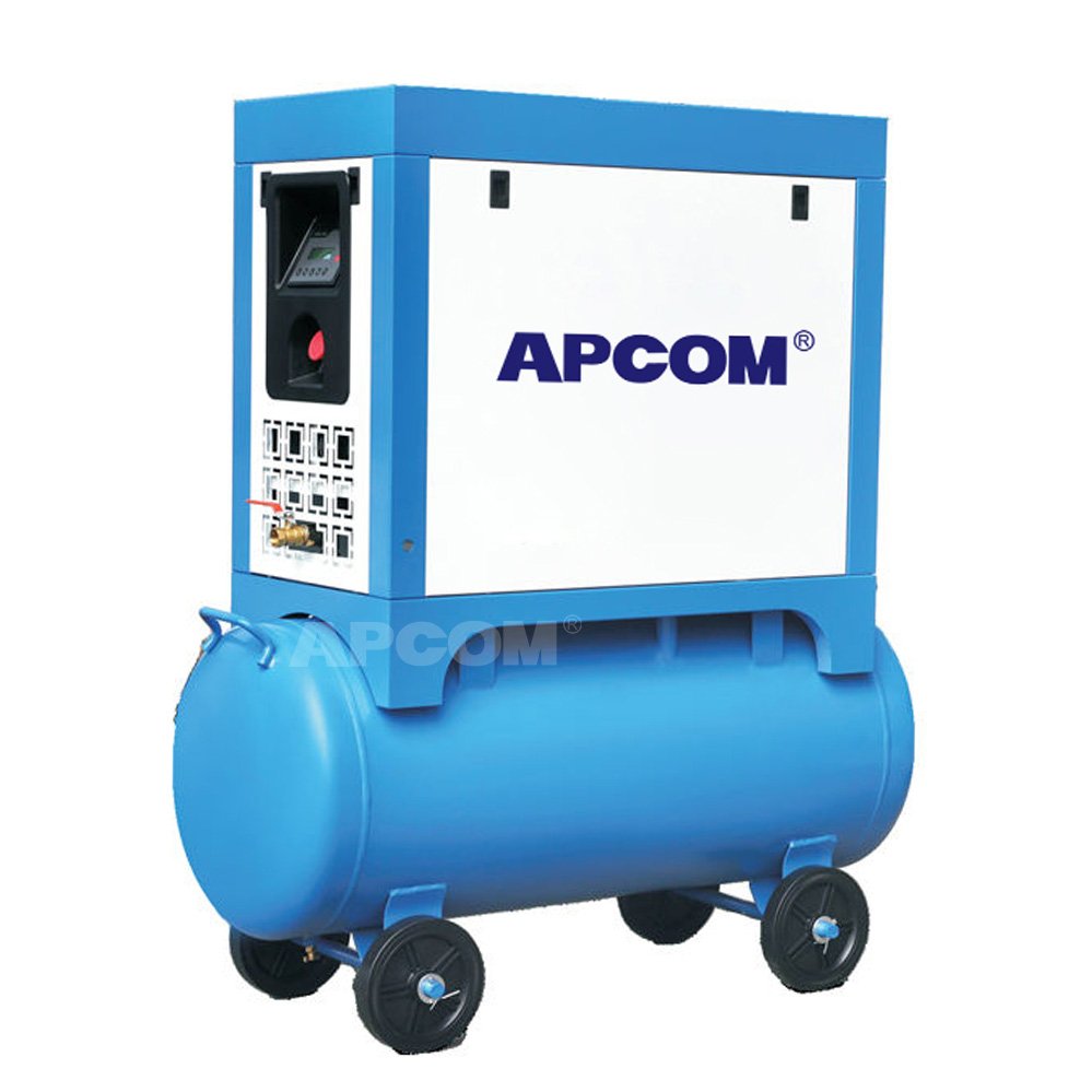 220V Single-phase 50hz APCOM Compresor 3 HP 8 Bar 2.2 KW Screw Air Air Compressor Compressors 2.2KW 3HP