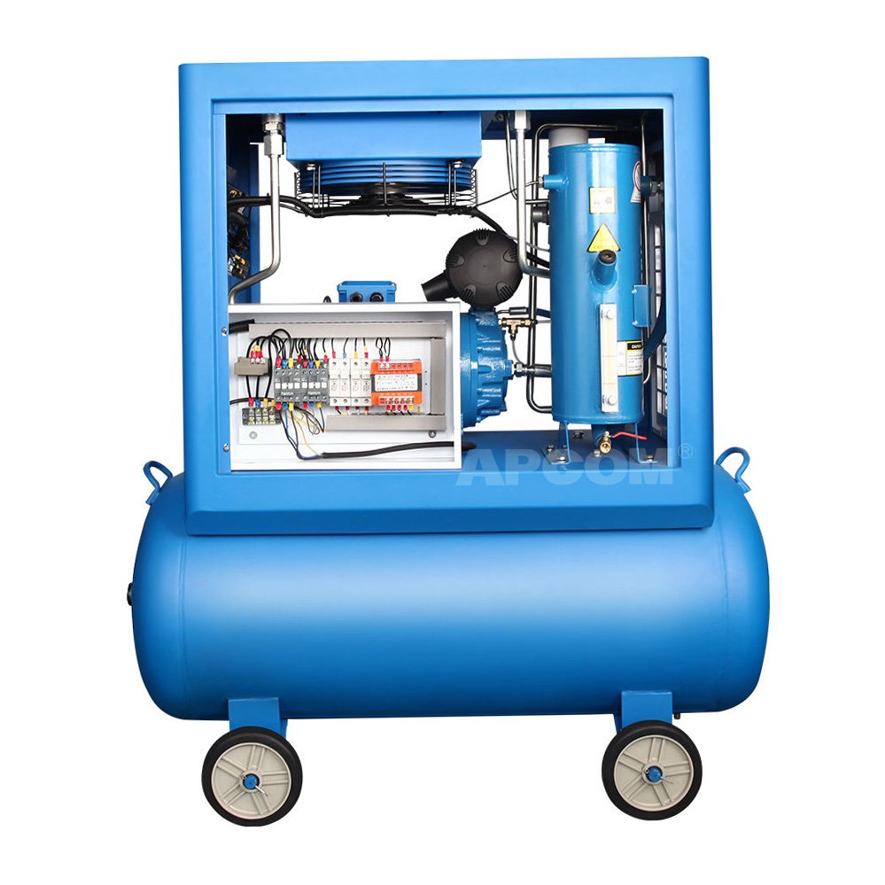 220V Single-phase 50hz APCOM Compresor 3 HP 8 Bar 2.2 KW Screw Air Air Compressor Compressors 2.2KW 3HP