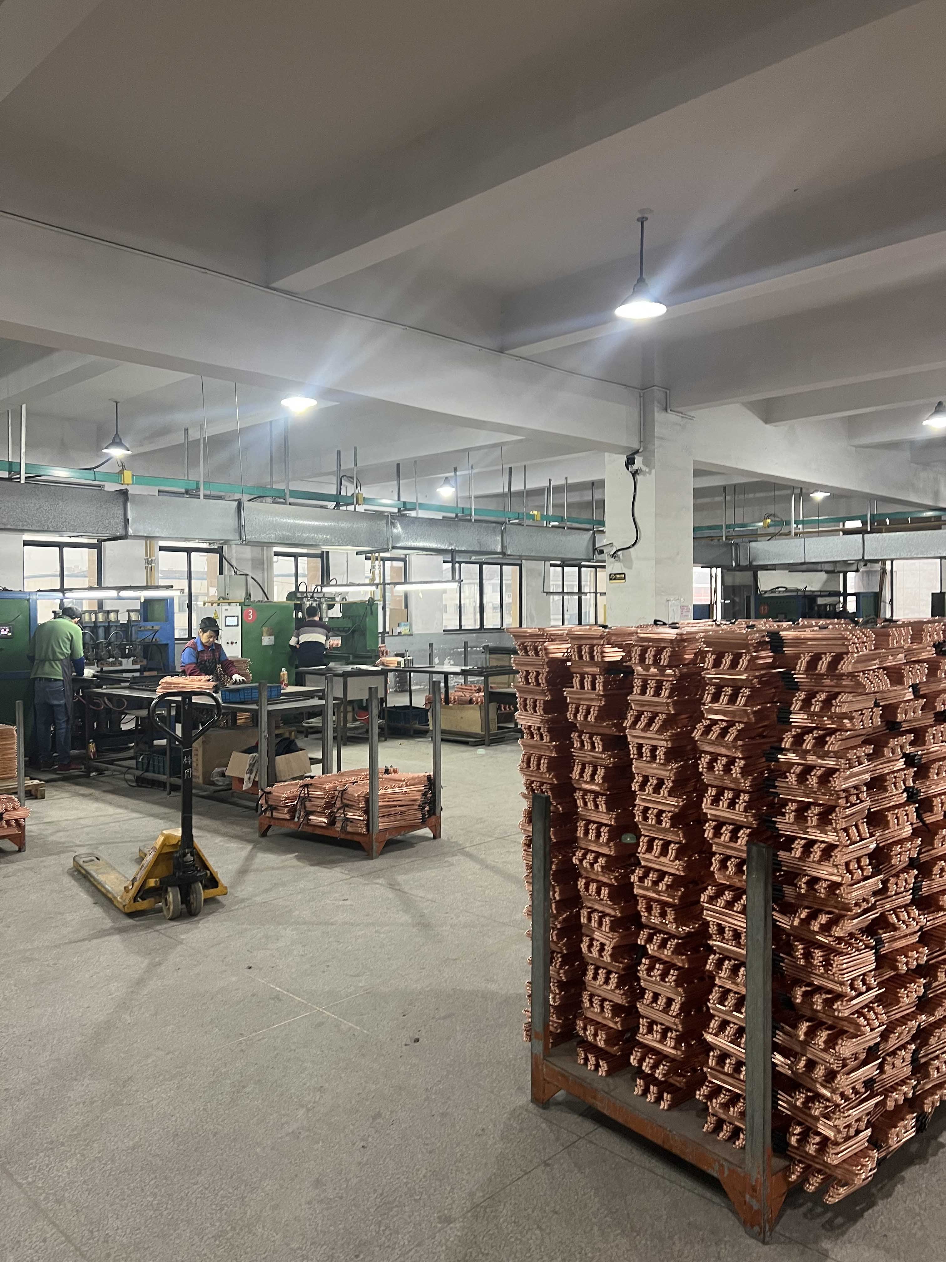 Tube Small Condenser Fin Copper Electric Industrial Air Conditioning Fitting Copper Aluminum Finned Condenser