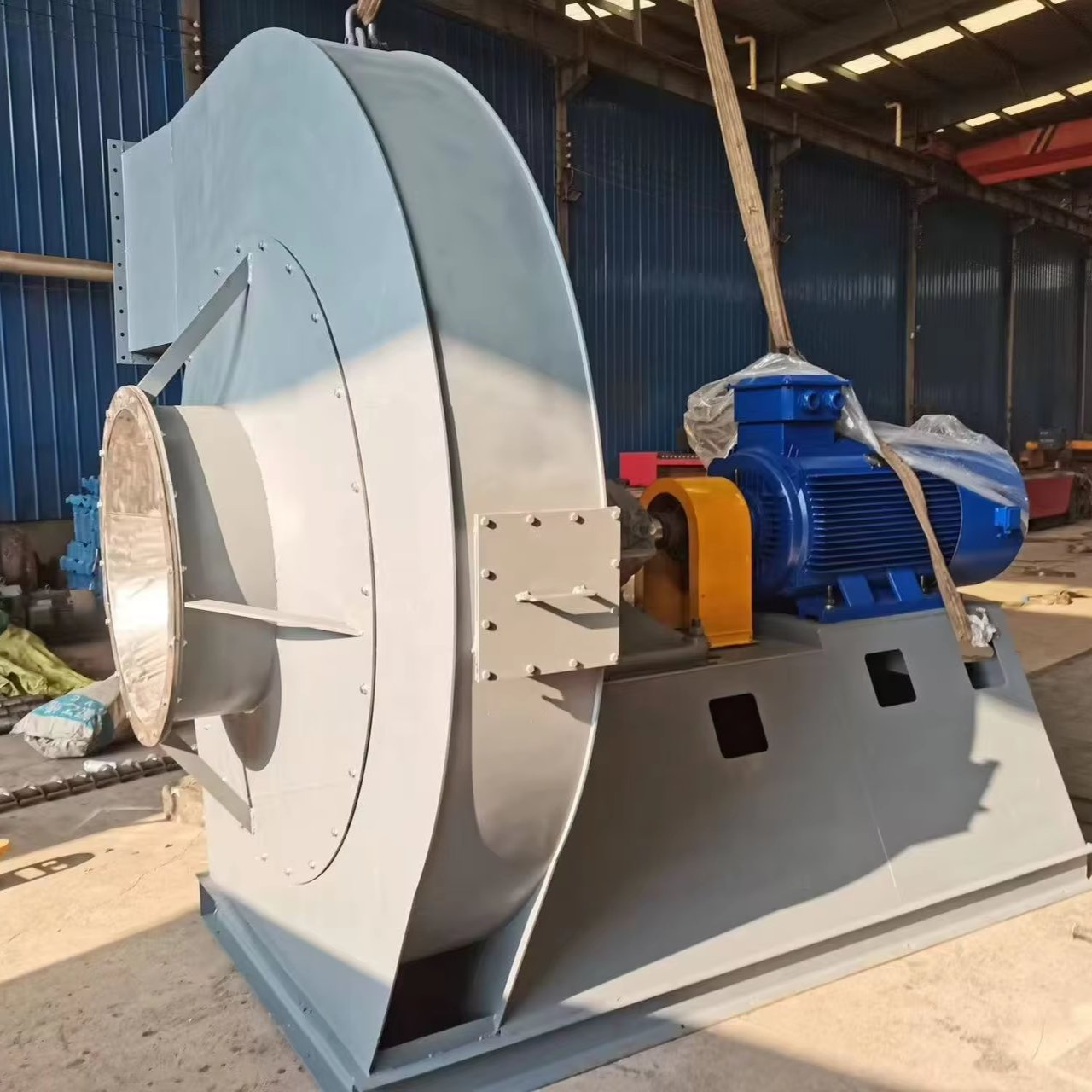 Industrial Dust Exhaust Centrifugal Blower Fan Free Standing Mounting 380V DC/220V AC Customizable OEM/ODM Steel/Plastic/Iron