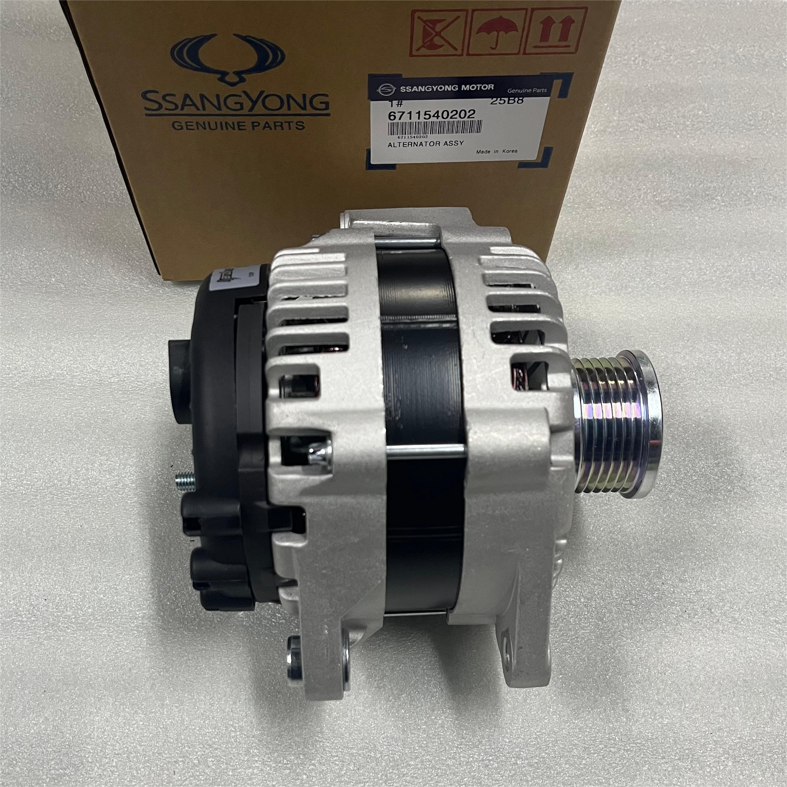 Ssangyong Car Parts Genuine Generator Motor Auto Electrical Car Alternator 6651540302 for Ssangyong Korando Actyon