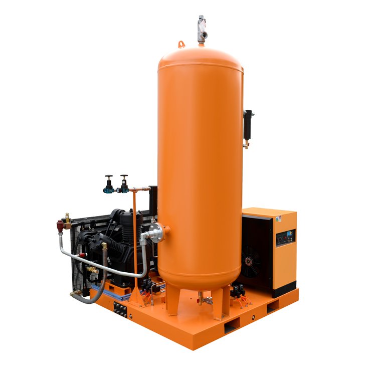 Industrial Combined High bar Piston air Compressor 30 bar 20 hp air Compressor with tank for Laser Engraver Machine Booster Pump OEM Machine