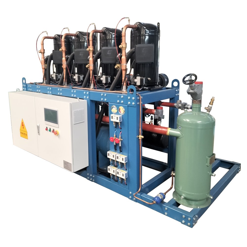 R404A 2 hp 5 hp Walk in Cooler Scroll Refrigeration Compressor Condensing Unit for Sale