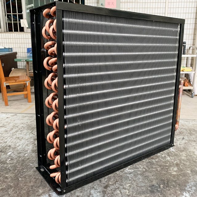 Blue Fin Air-Cooled Evaporative Condenser Air Cooled Condenser Copper Condenser