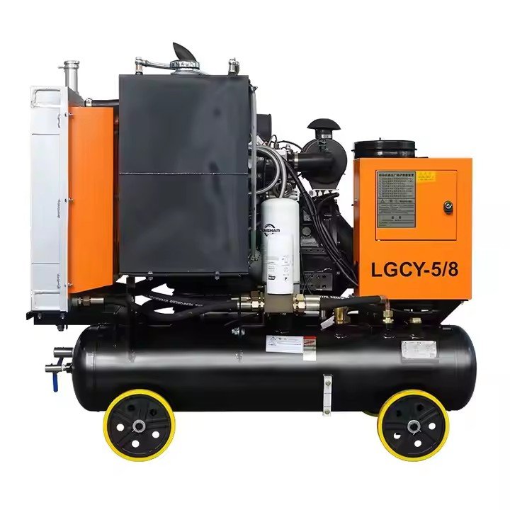 Portable LGY-5/7G Screw Air Compressors 7 Bar 30KW Motor 380V Direct Drive New and Condition Gas and AC Power Source
