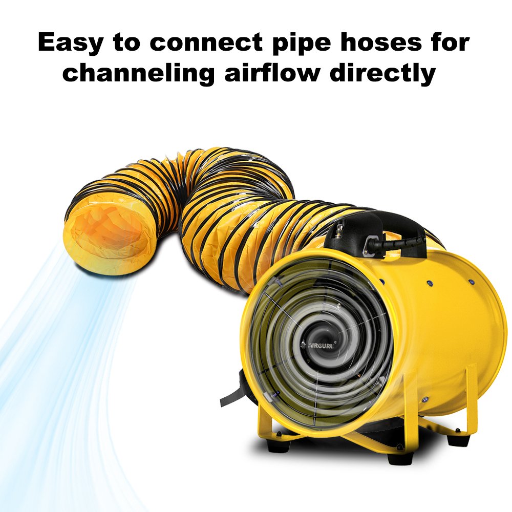W Strong Aluminium Blade Industrial Centrifuge Ventilator Basement Ventilation Systems Garage Exhaust Fan Air Extractor