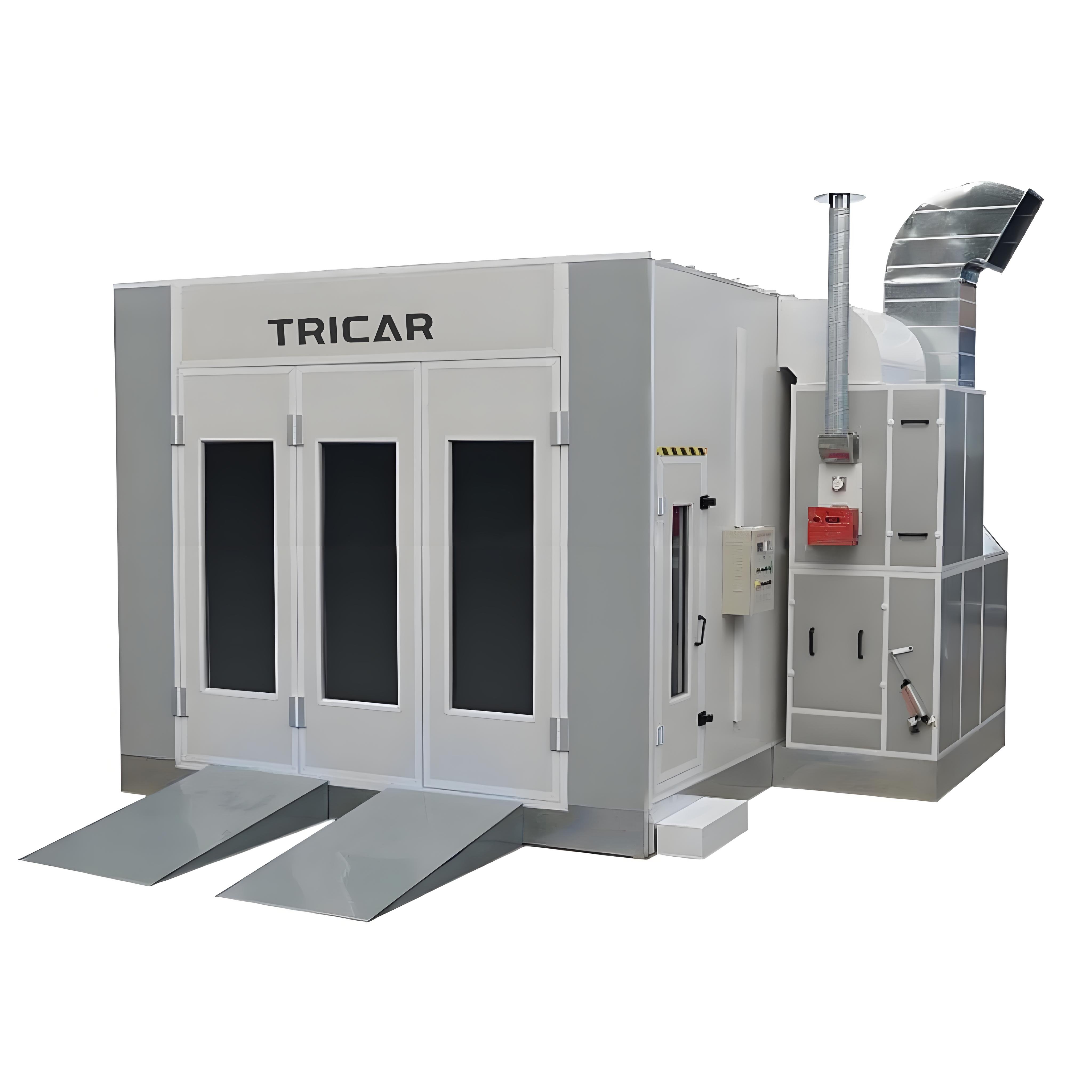 2025 Tricar Customized Wholesale Automotive Spray Booth Advanced LED Lighting CE Approved Diesel Heating Car Paint Baking Cabin