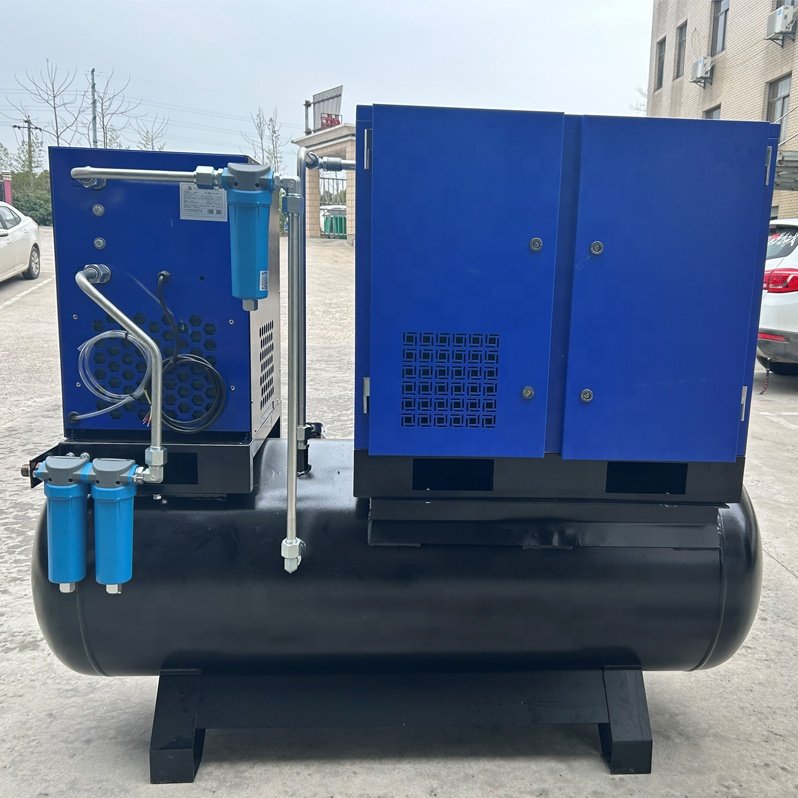 Ac Inverter High Quality Electric Silent Ace Industrial All-in-one Rotary Screw Air Compressor Machine Price