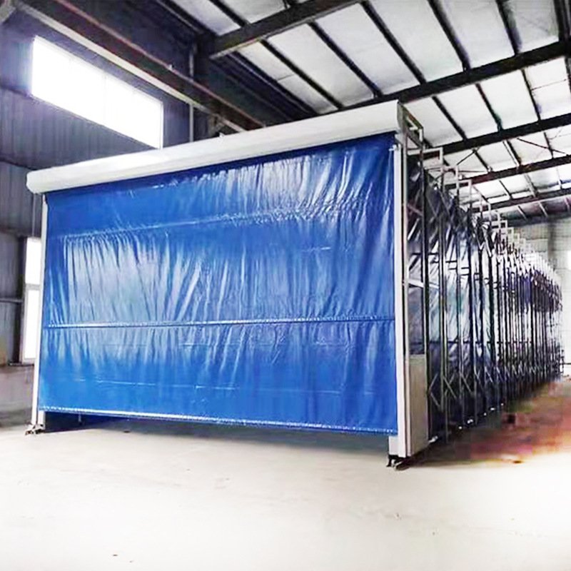 Customized Sides Mobile Retractable Telescopic Spray Booths Car Painting Room