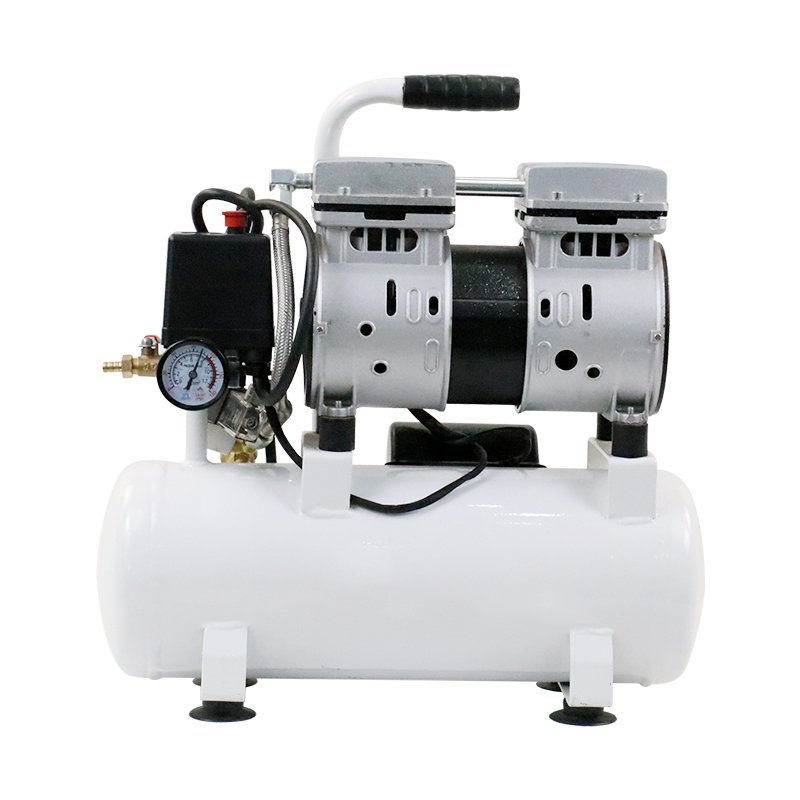 Professional High Quality 9L 0.75HP 8Bar Silent Oil Free Portable Air Compressor