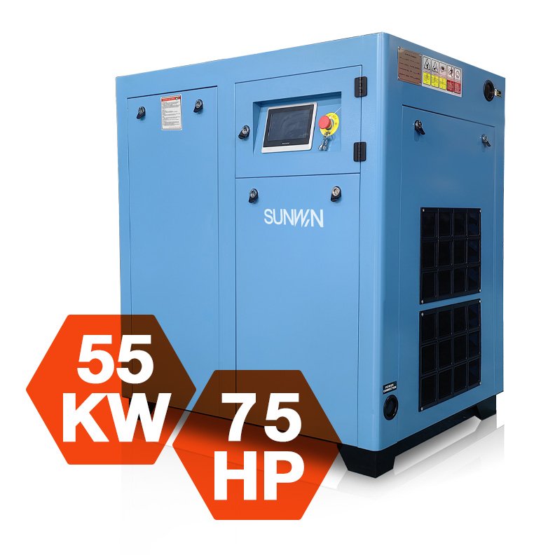Single Stage Permanent Magnetic Variable Frequency Screw Air Compressor 11KW/15HP 55KW/75HP 75KW/100HP 22KW/30HP 37KW/50HP