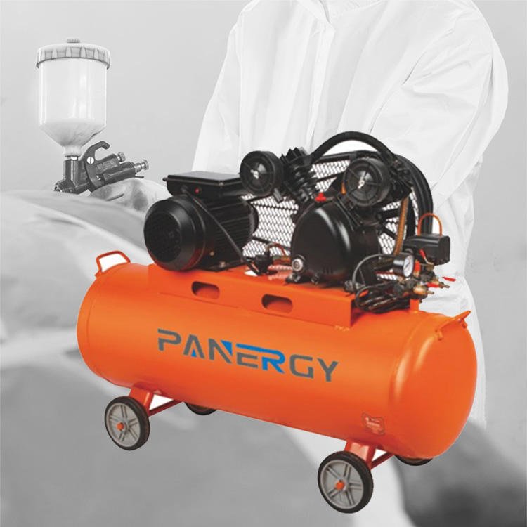 Panergy High Quality Portable Mini Electric 2.2Kw 3Hp Oil Free Low Noise 100 Liter Tank Air Compressor for Spray Painting