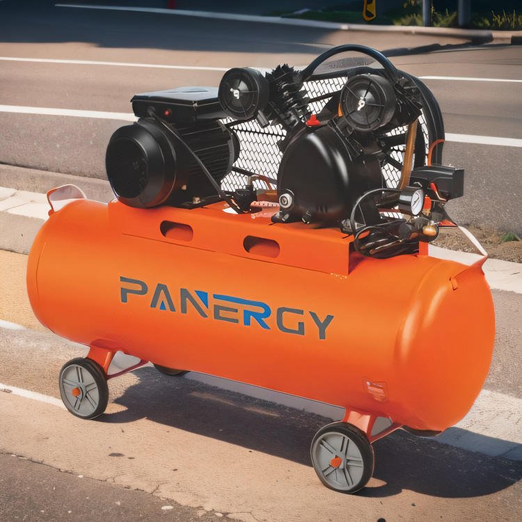 Panergy High Quality Portable Mini Electric 2.2Kw 3Hp Oil Free Low Noise 100 Liter Tank Air Compressor for Spray Painting