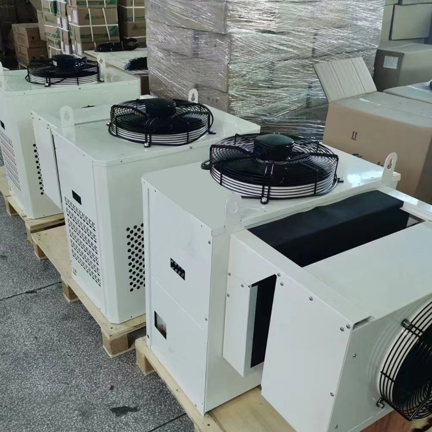 Meat Food Storage Compressor Unit 1HP DC Integrated Walk in Room Condensing System Chiller