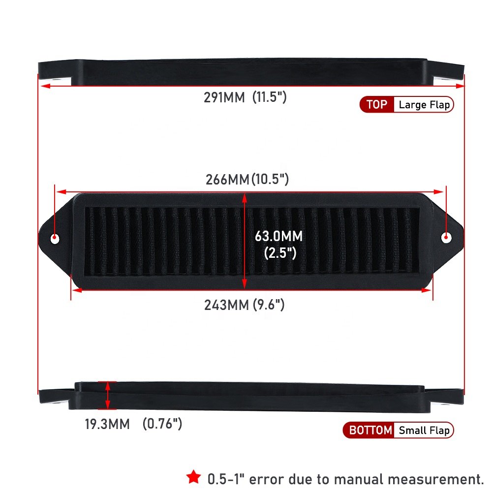 Cabin Air Cowl Filter for BMW E Chassis Only E82 E88 E90 E91 E92 E93 X1 M3 128i 135i 328i 335i PQY-AIT31BK