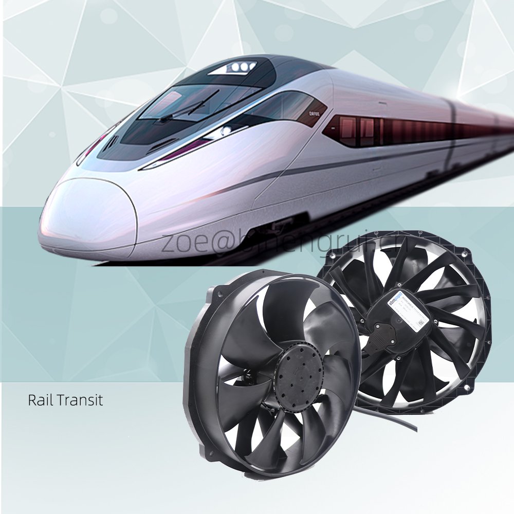 ebmpapst W3G300-BV25-33 W3G300-QX25-33 26V DC 380W 14.6A EC Rail Transit Condenser Automotive Air Conditioner Axial Cooling Fan