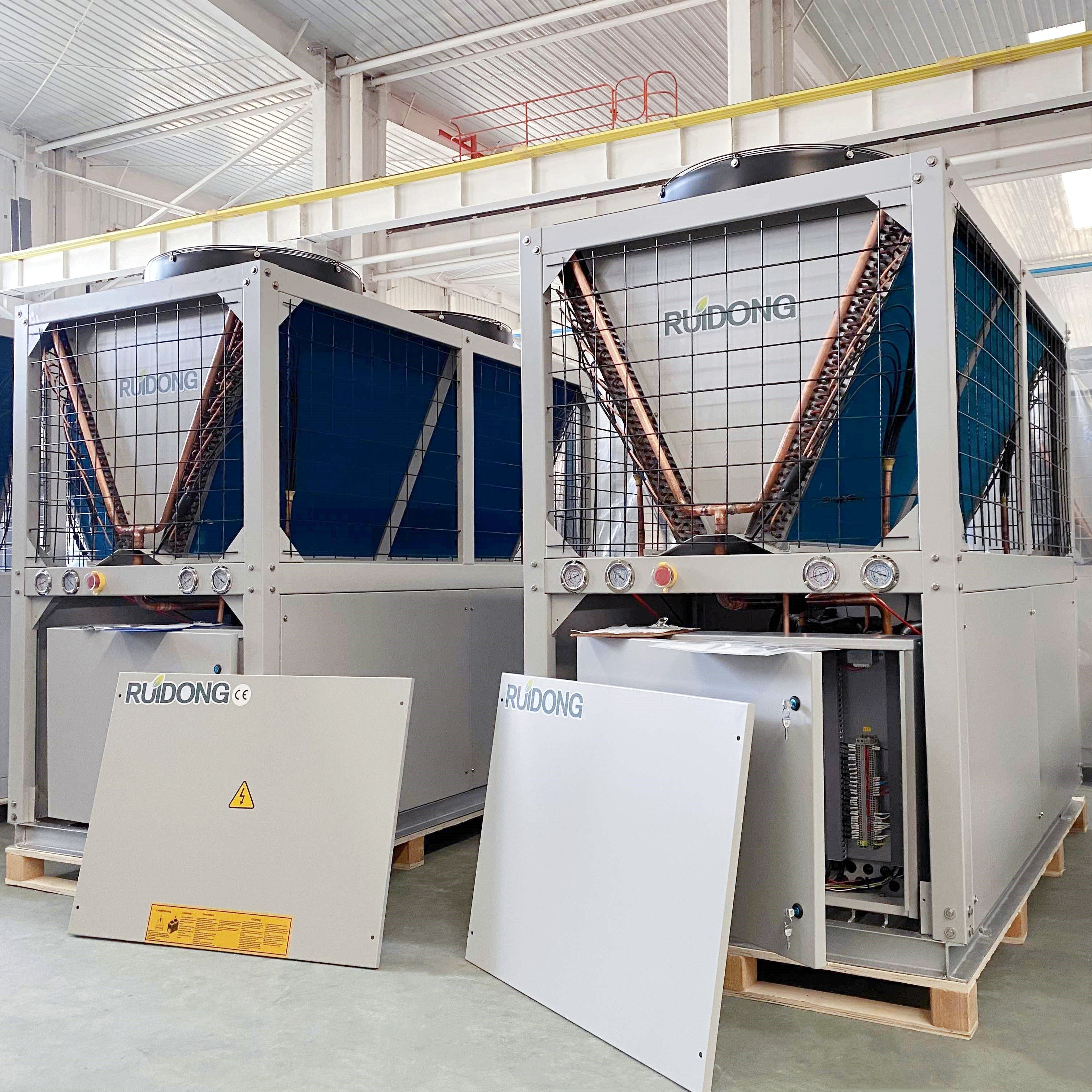 High Productivity R410A Refrigerant Air Cooled Scroll Type And Heat Pump Industrial Air Conditioning Equipment