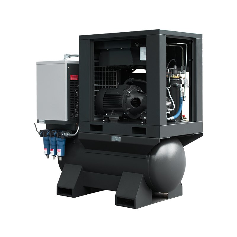 HANDE Air Compressor 7.5KW 10HP Compressor De Ar 8 & 10 Bar Fixed Speed 7.5KW All in One Screw Air Compressor