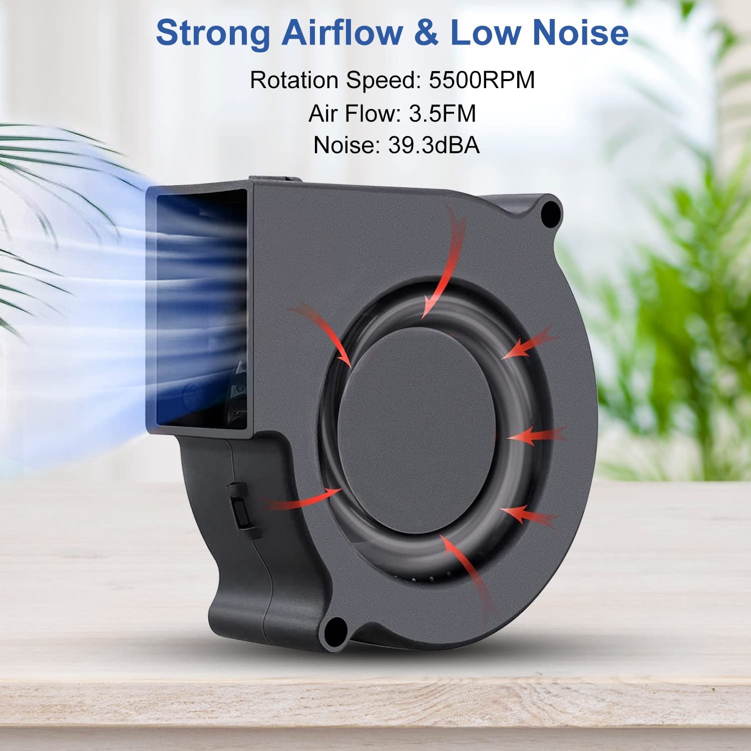 Mini Cooling Fan 50Mmx50mmx15mm 3D Printer Parts 5015 Radial Turbo Blower Fan DC 12V Cooling Fan for 3D Printer