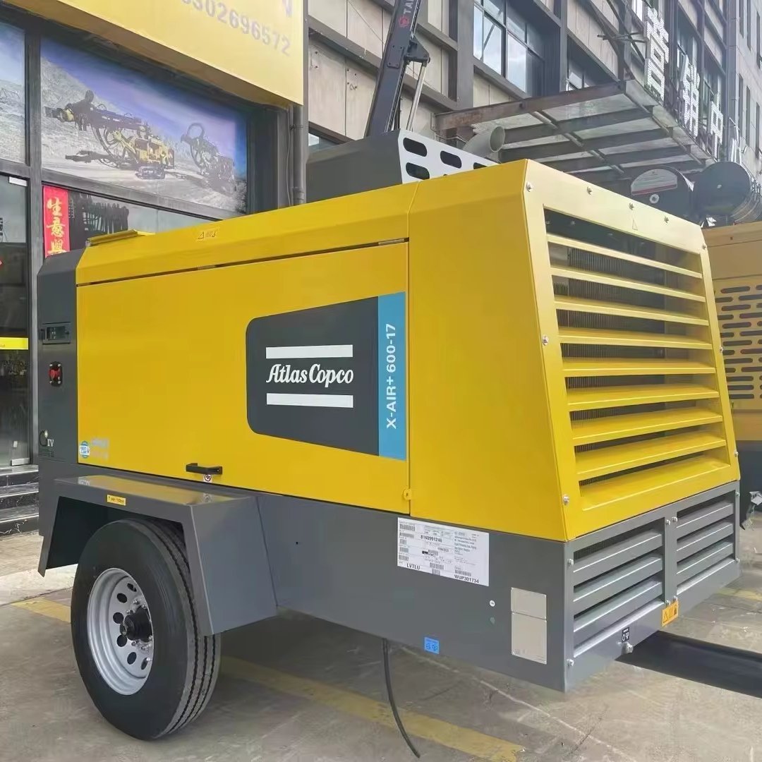 Used Atlas V560 Copco Diesel Portable Air Compressor for Mining Quarry High Pressure 17bar Atlas Copco
