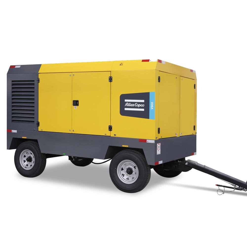 Used Atlas V560 Copco Diesel Portable Air Compressor for Mining Quarry High Pressure 17bar Atlas Copco