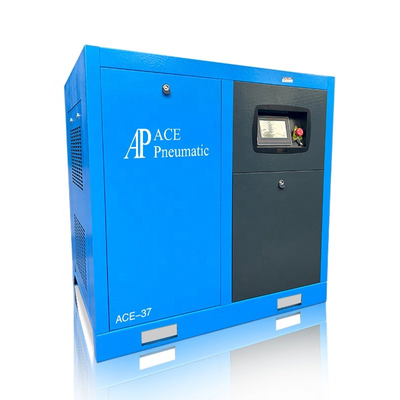 ACE screw air compressor 7.5kw/10hp multi-power optional fixed low noise design industrial energy-saving silent air compressor