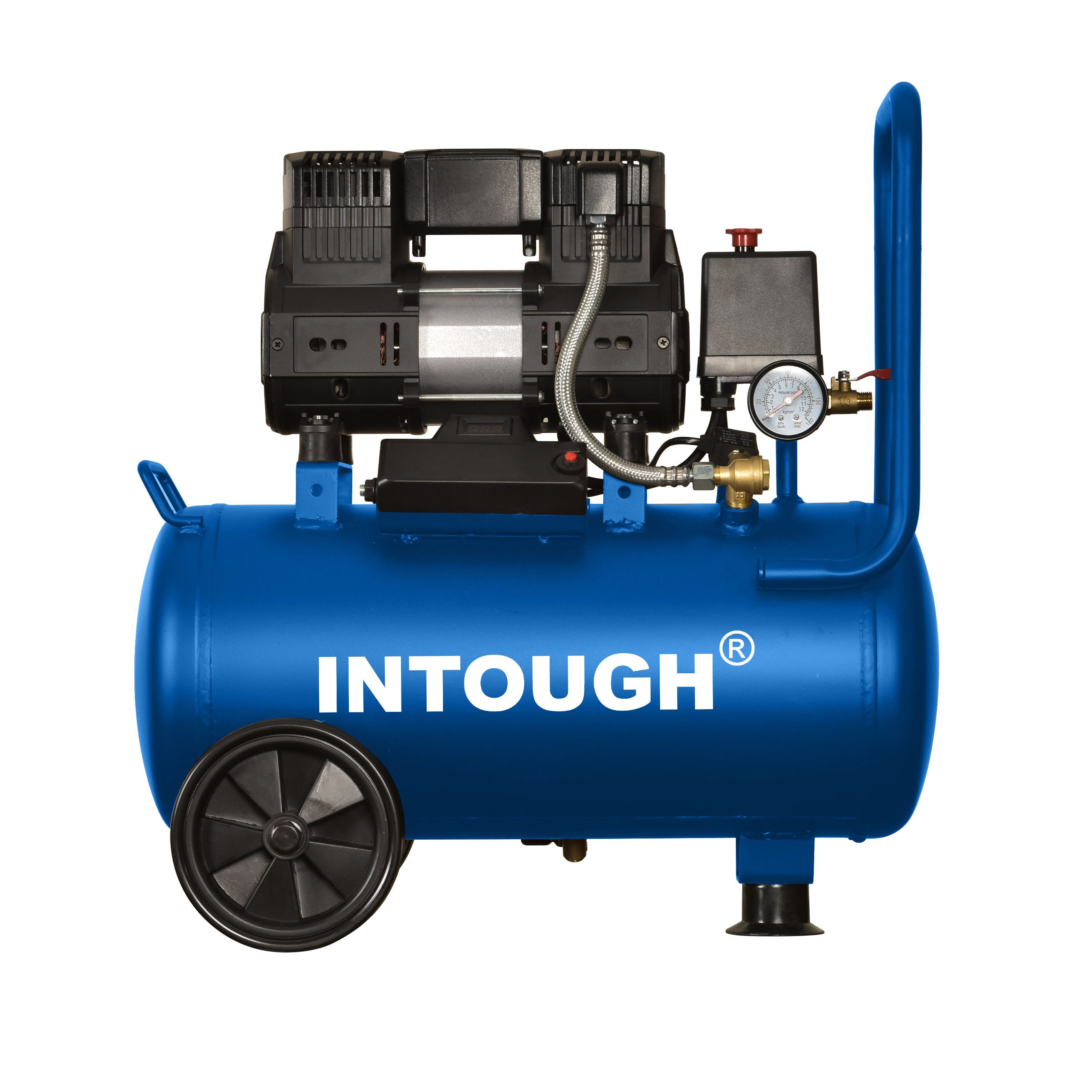 INTOUGH High Quality Silent Small Portable Air Compressor 30l 0.75kw Oil-Free Professional Electric Tool
