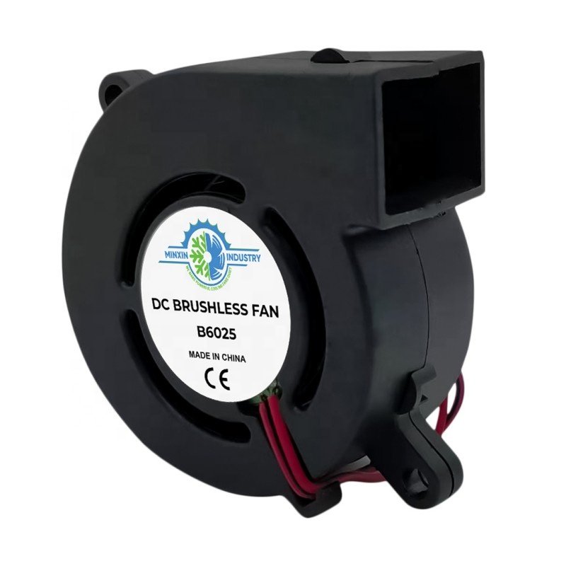 60x60x25mm Laptop PC CPU Cooling High CFM 12V 24V 48V DC Fan Motor High Pressure Industrial Centrifugal Blower Fan