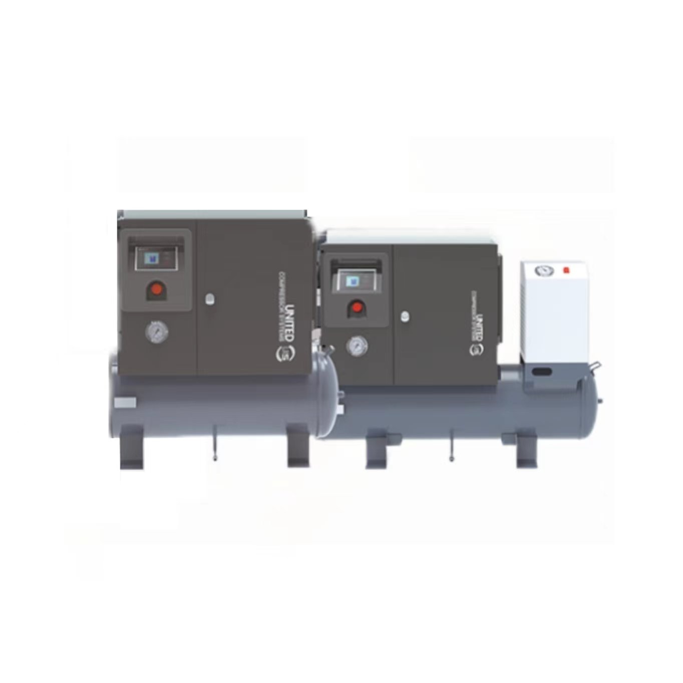 UNITED 10bar 6HP 4.5KW Air Cooled Integrated UD-AVPM-V2 Series Screw Air Compressor Inverter Compressor 2-IN-1 High Quality