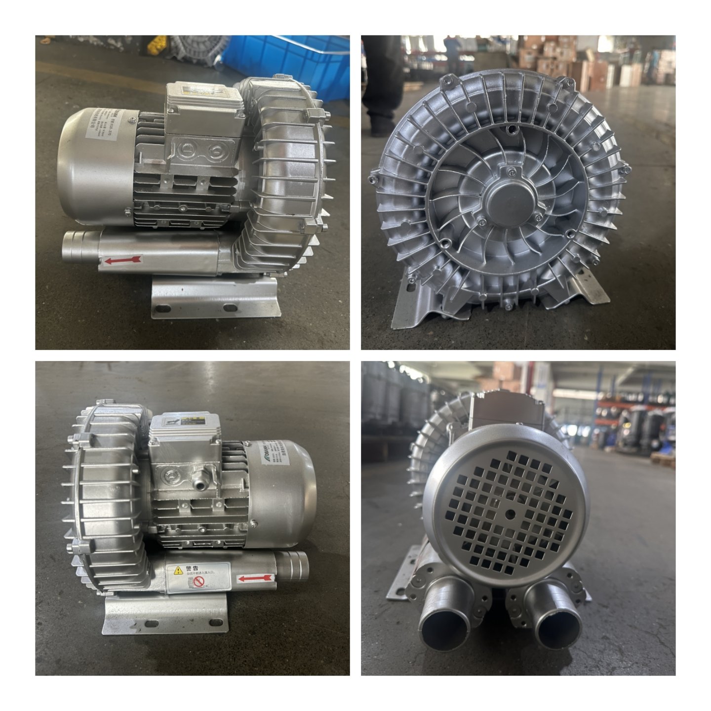High-Flow Mini Blower 1HP/2HP/3HP Ring Blower Vacuum Side-Channel Design High Efficiency Paint Brushes Ventilation Fans Electric