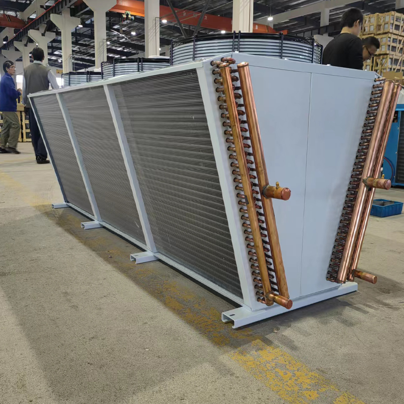 Industrial V Type Air Cooled Condensers V-series Refrigeration Condensing Unit Refrigeration Condenser