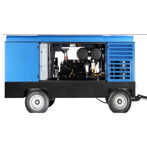 Manufacture Diesel Mobile Screw Air Compressor Machine for Mining Water Well Drilling Rig