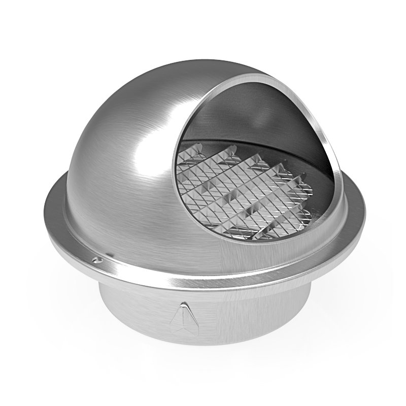 Reliable 304 Stainless Steel 100mm Air Vent Tailored for Use in Challenging Conditions Such as Coastal Areas or Chemical Plants