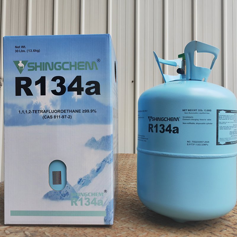 AC Gas R134a Refrigerant Gas 30lb 25lb R134a 13.6kg Bulk Refrigerants HFC134 R134a Refrigerant Gas Factory Directly Sales