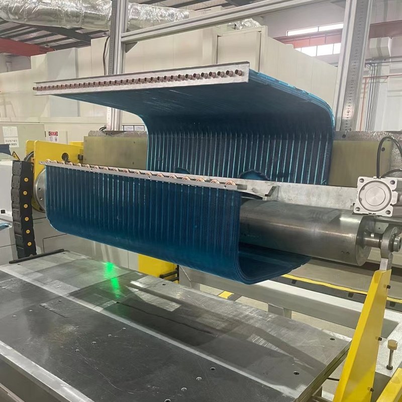Customized Curved Condenser Coil Bending L Shaped U Shaped Fin-tube Heat Exchanger for Heat Pump Air Conditioner