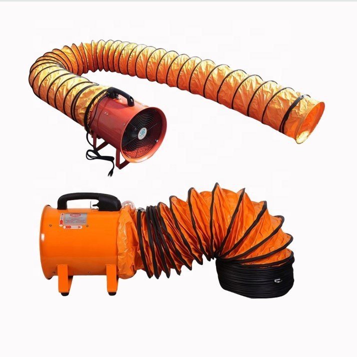 Hot Selling Industrial Movable Propeller Ventilation Air Cylindrical Axial Exhaust Duct Fan Portable Electric Blower
