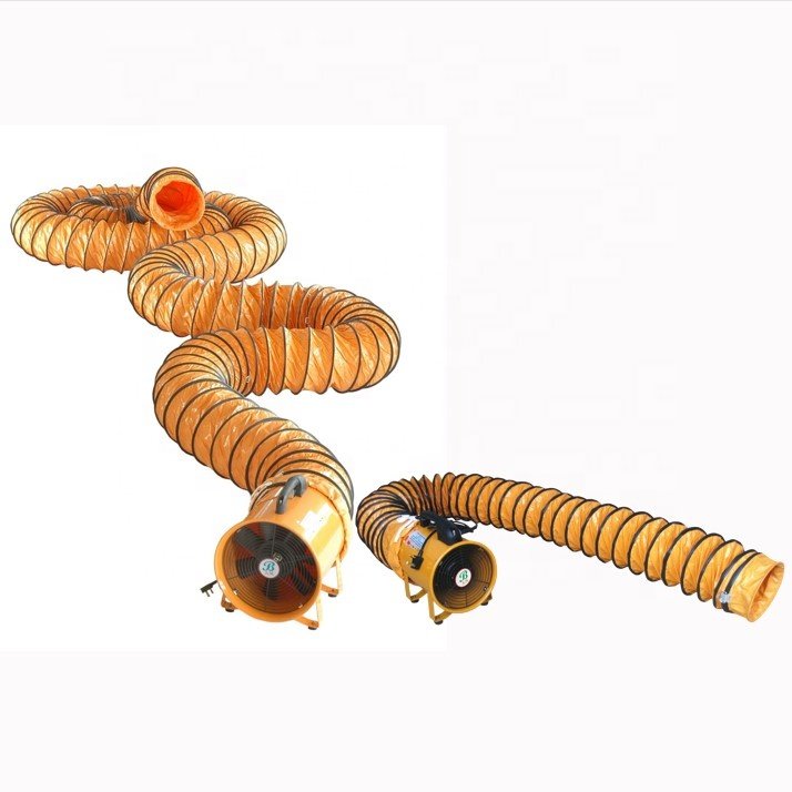 Hot Selling Industrial Movable Propeller Ventilation Air Cylindrical Axial Exhaust Duct Fan Portable Electric Blower