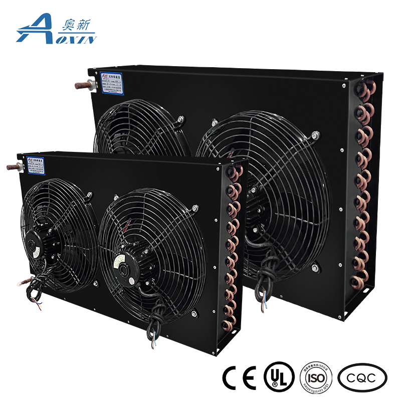 Copper Tube Hydrophilic Aluminum Fin High Performance Fnh Type Air Cooled Condenser