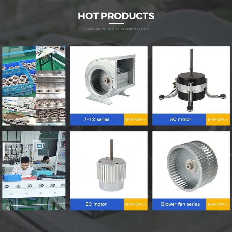 HOYOFAN 1212 900W Enclosed Engine Centrifugal Smoke Exhaust Fan 220V Single Phase Asynchronous Motor Single Speed Volute Blower