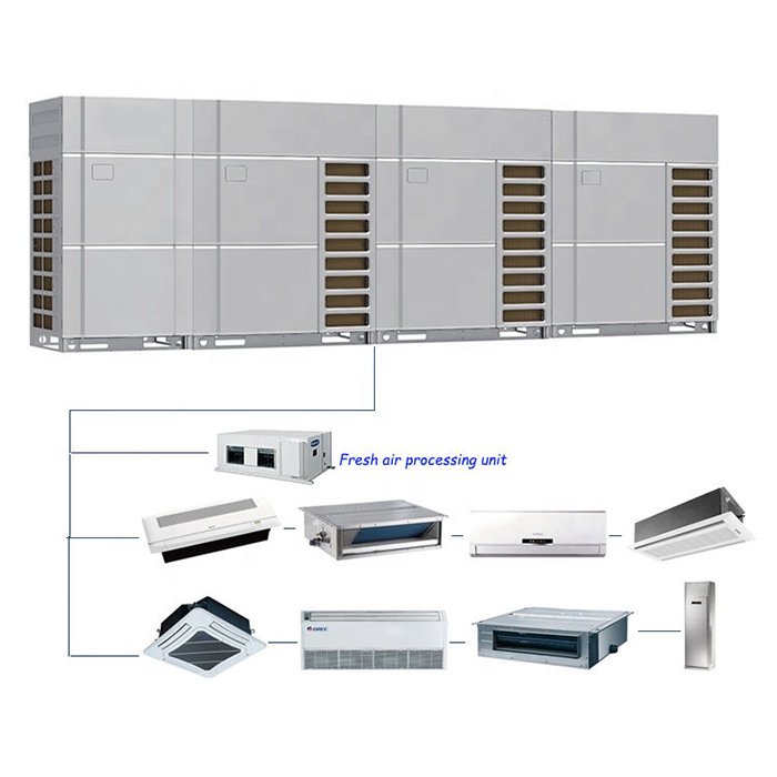 Ceiling Cassette Fan Coil Unit Multi-Zone Modular Vrv Vrf system air conditioner