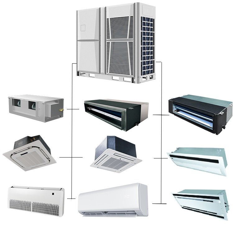 Ceiling Cassette Fan Coil Unit Multi-Zone Modular Vrv Vrf system air conditioner
