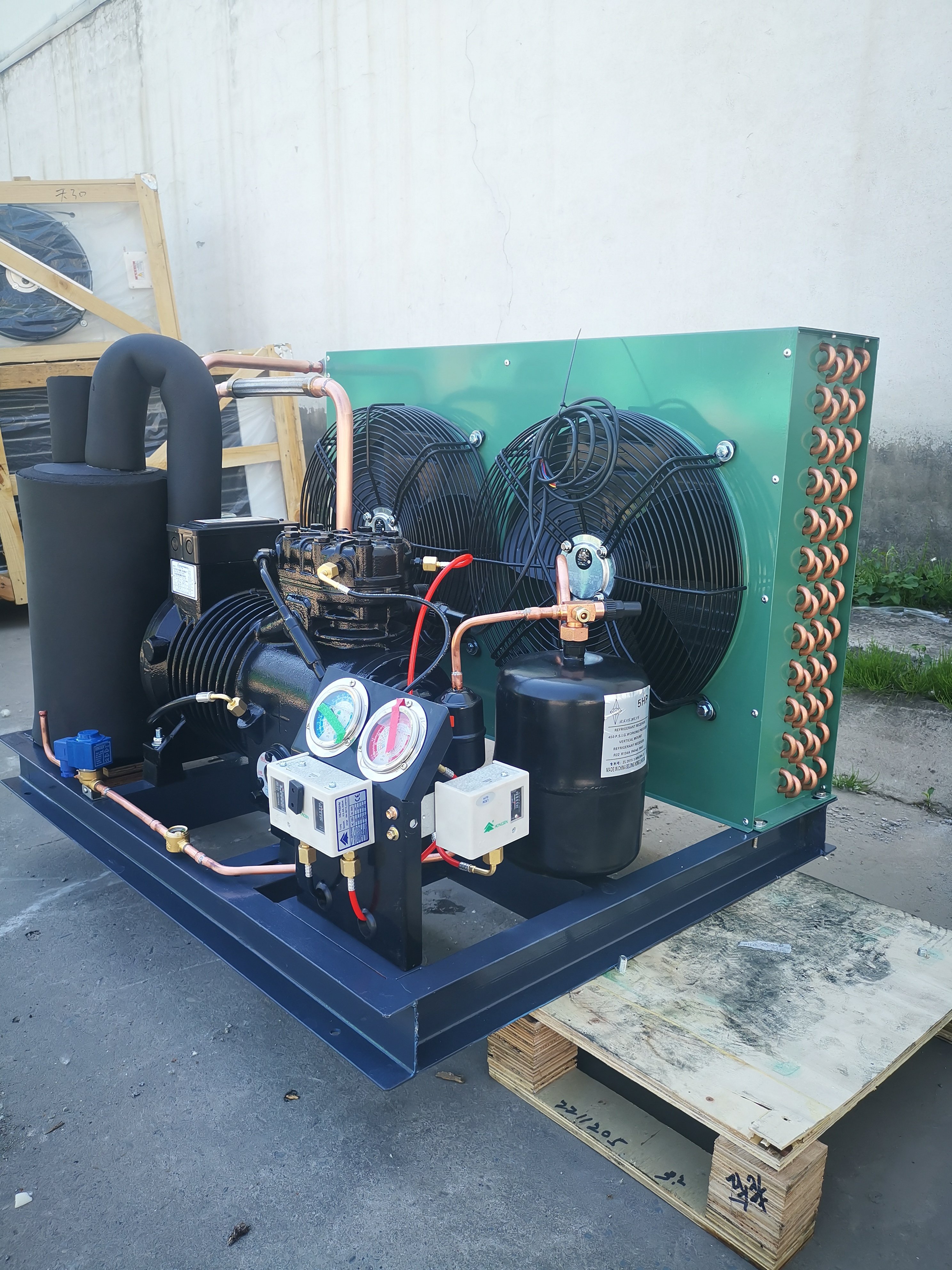 New Arrival Air-cooled Condenser Refrigeration Unit Cold Storage Cooling Machine Open Scroll Condensing Unit for Copeland