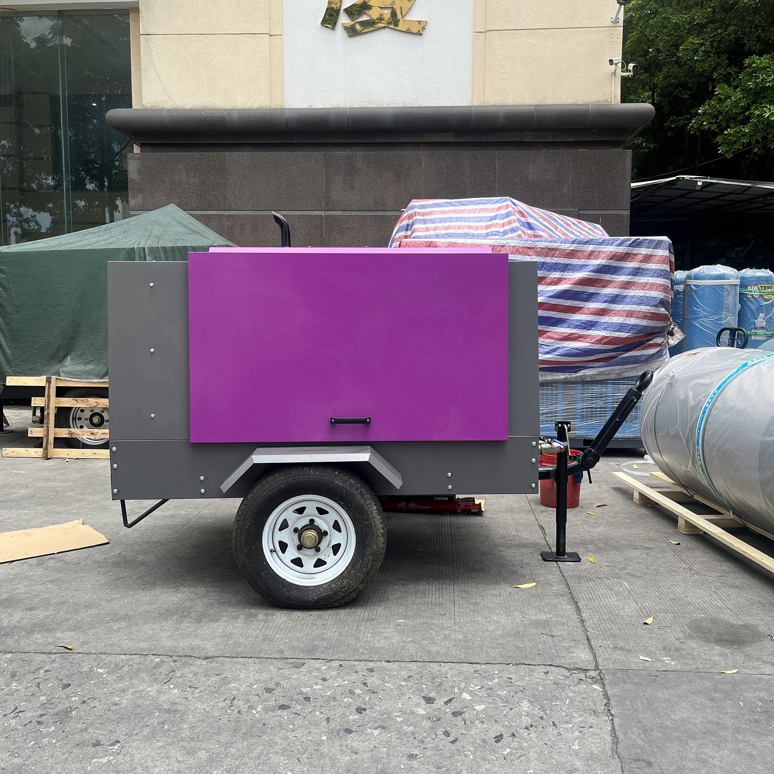 Airstone ASCY5/8 41KW 185 Cfm Industrial Diesel Portable Screw Air Compressor for Digging
