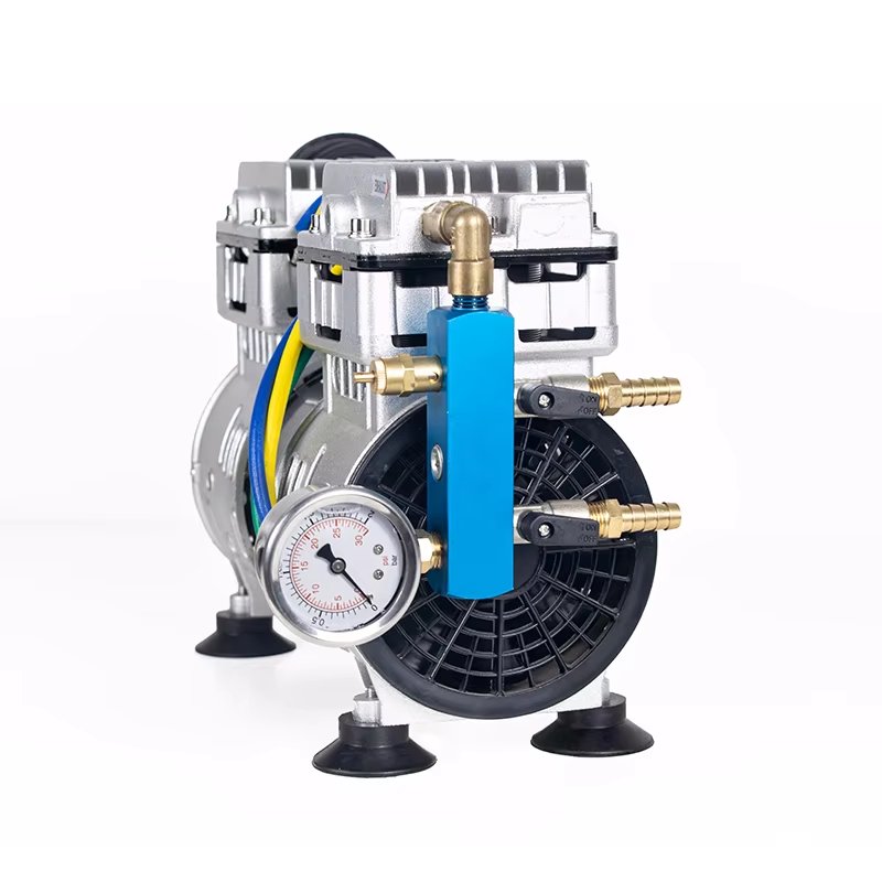 Portable 24V DC Solar Pond Aerator System Complete System New 24V DC Power Source Oil-Less Piston Air Compressor Engine Motor